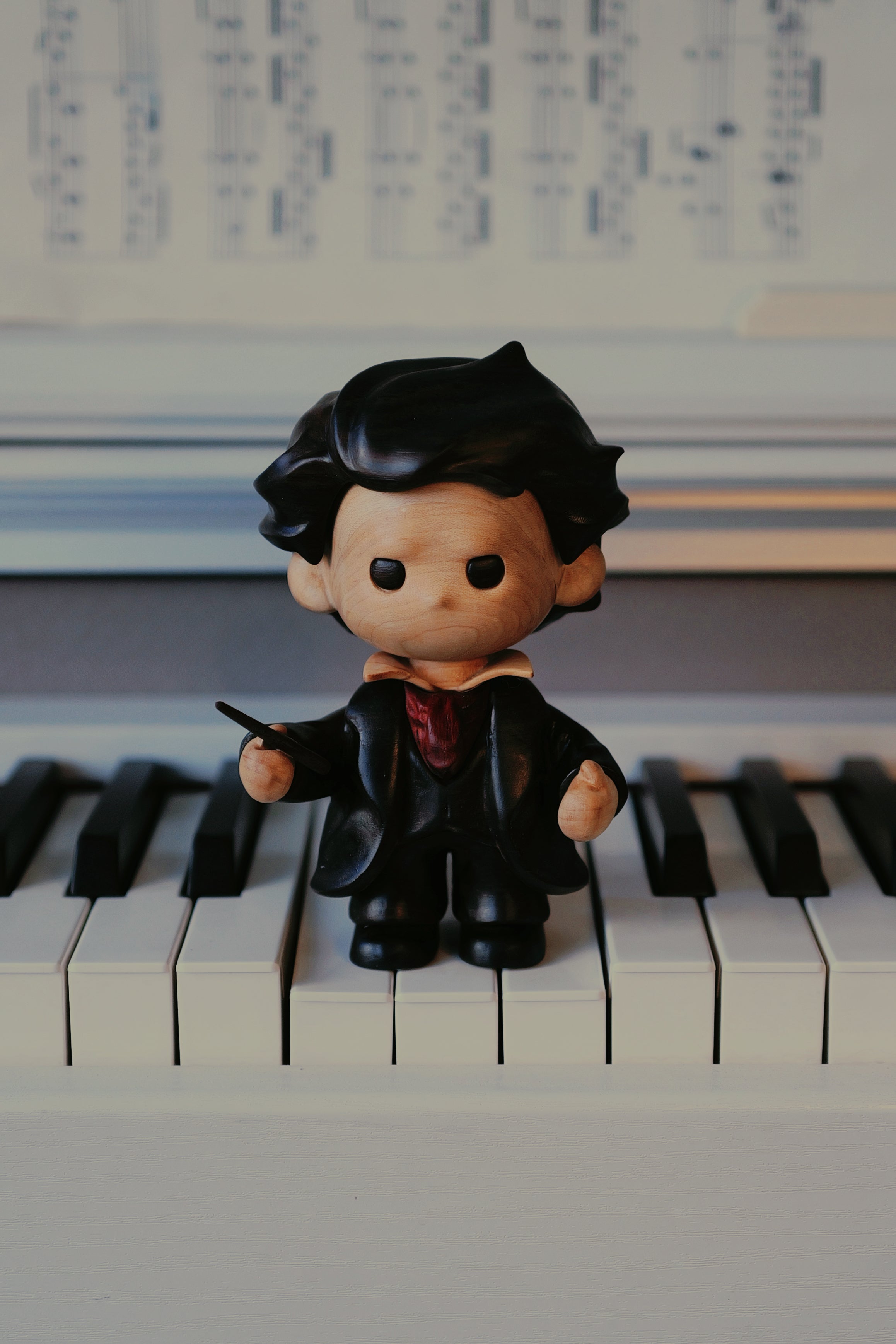 BEETHOVEN | Hand-Finished Wood Sculpture
