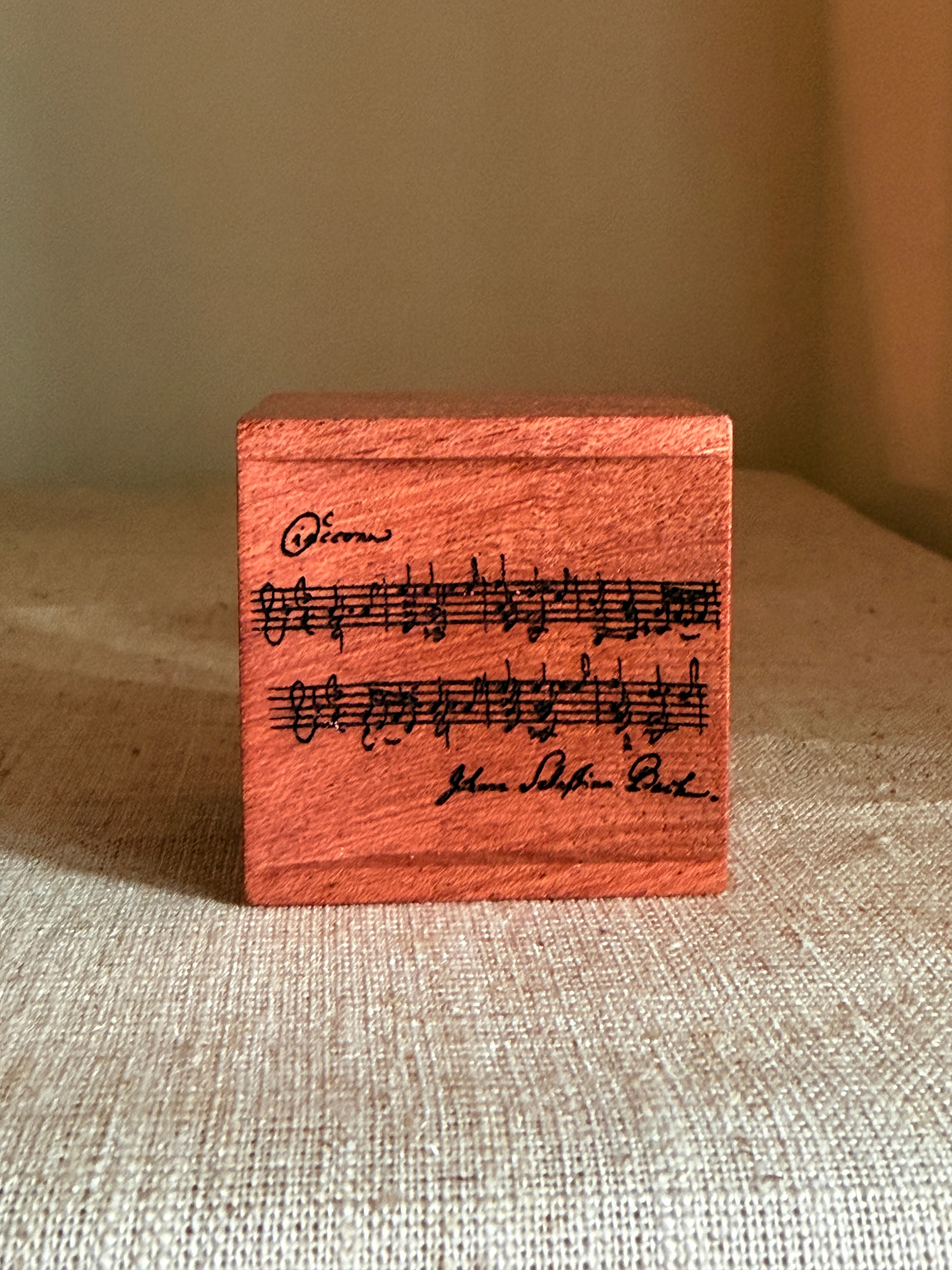 Personalized Cube, Solid Wood 5cm Block