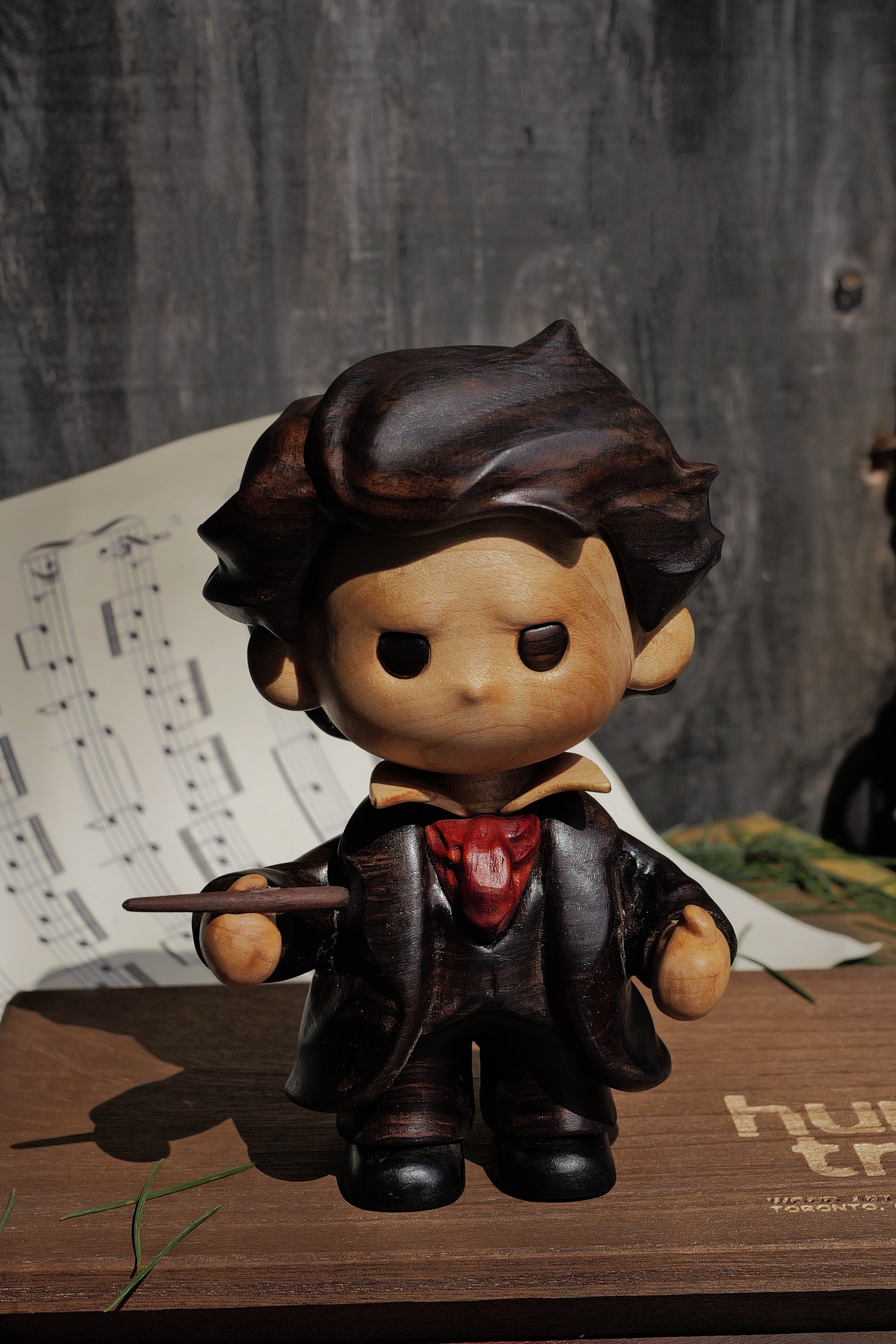 BEETHOVEN | Hand-Finished Wood Sculpture
