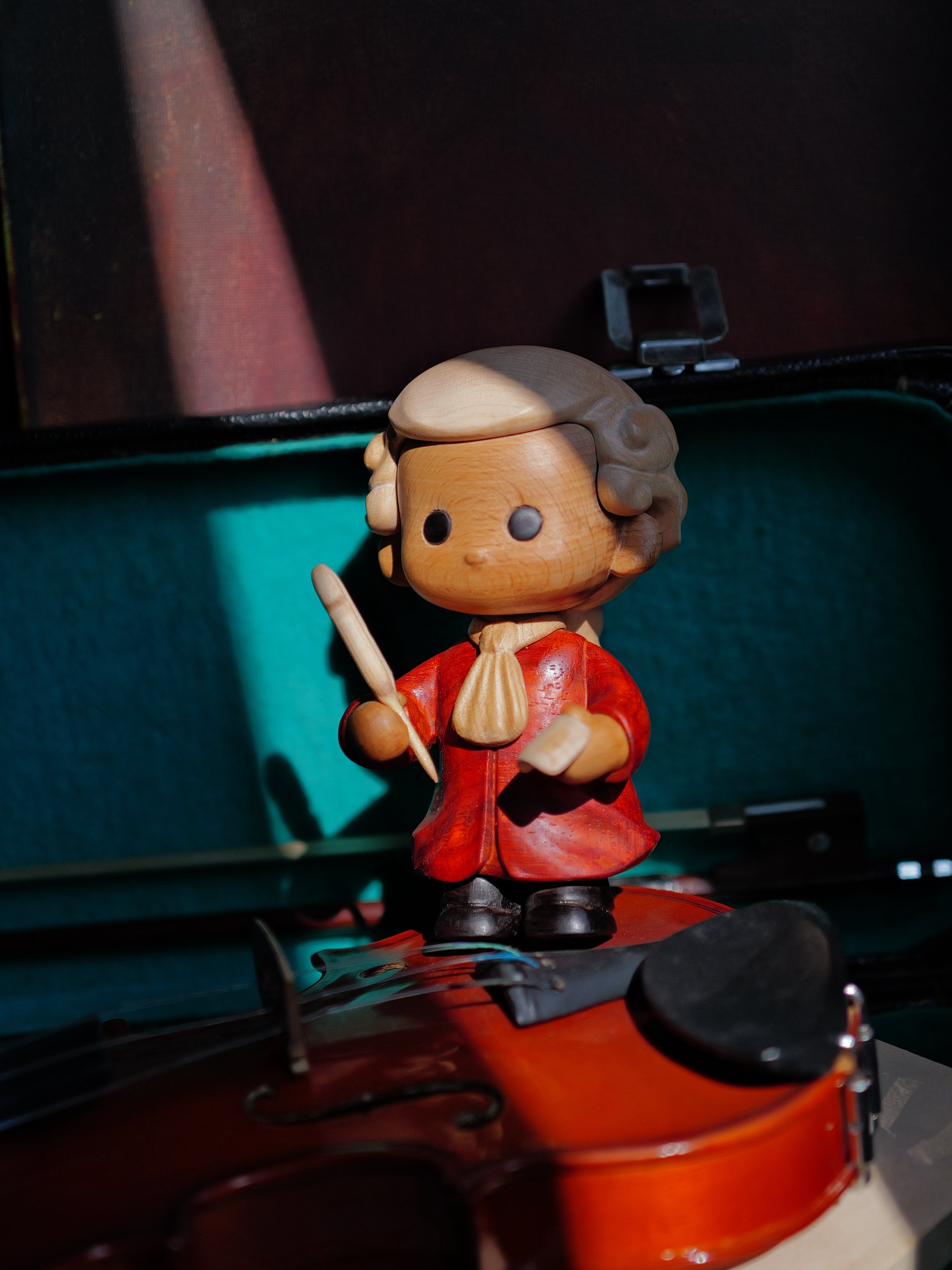 Mozart | Hand-Finished Wood Sculpture